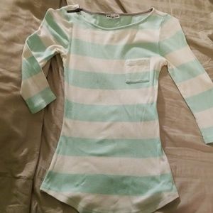 3/4sleeved Express striped top
